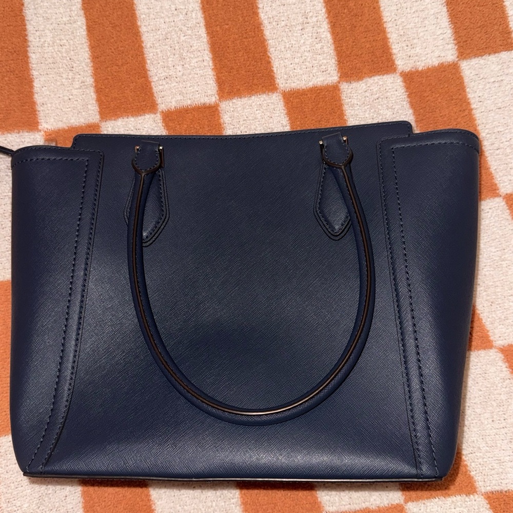 Michael Kors Navy Blue Tote Bag - Picture 6 of 8